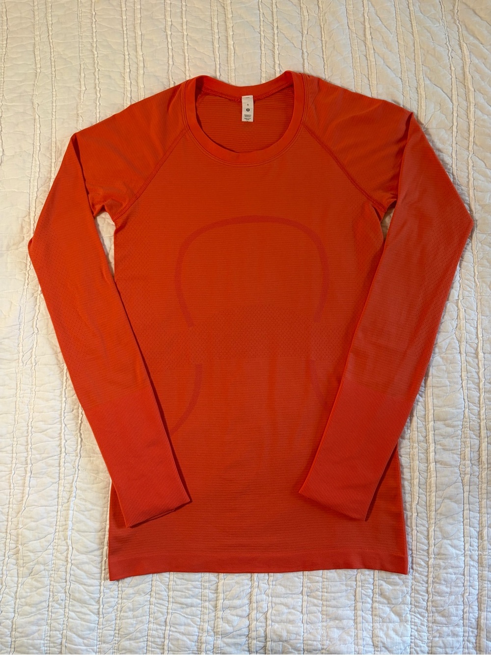 🍊 Lululemon Swiftly Tech Long Sleeve Shirt 2.0 - Orange - Size 6